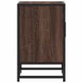 vidaXL Nočné stolíky 2 ks hnedý dub 40x31x50 cm kompozitné drevo+kov