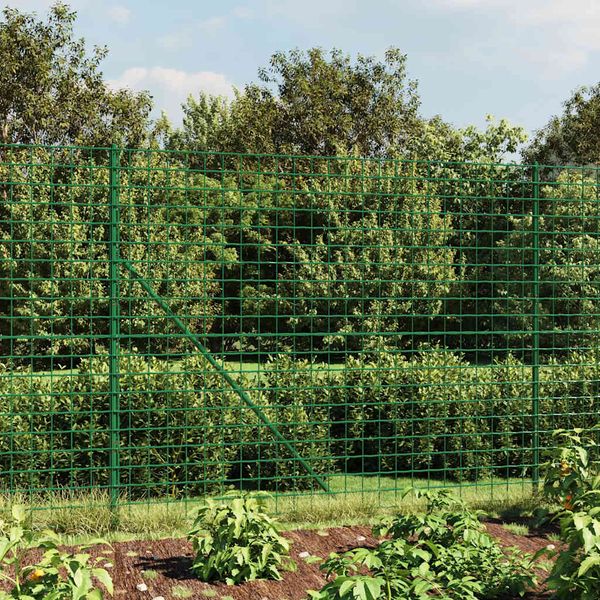vidaXL Drôtený plot zelený 1,4x25 m pozinkovaná oceľ