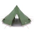 vidaXL Tipi stan so strechou Zelená 560 x 560 x 300 cm taft