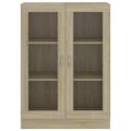 vidaXL Vitrína, dub sonoma 82,5x30,5x115 cm, kompozitné drevo