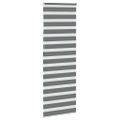 vidaXL Zebra roleta tmavošedá 85x230 cm šírka látky 80,9 cm polyester