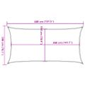 vidaXL Tieniaca plachta 160 g/m² modrá 2x4 m HDPE