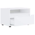 vidaXL TV skrinka VISNES biela 60x40x38 cm, drevo