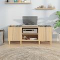 vidaXL Skrinka na platne, dub sonoma, 121x38x48 cm, technické drevo