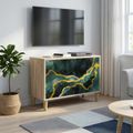 vidaXL TV skrinka WIJHE 69 x 33 x 50 cm Sonoma Kompozitné drevo