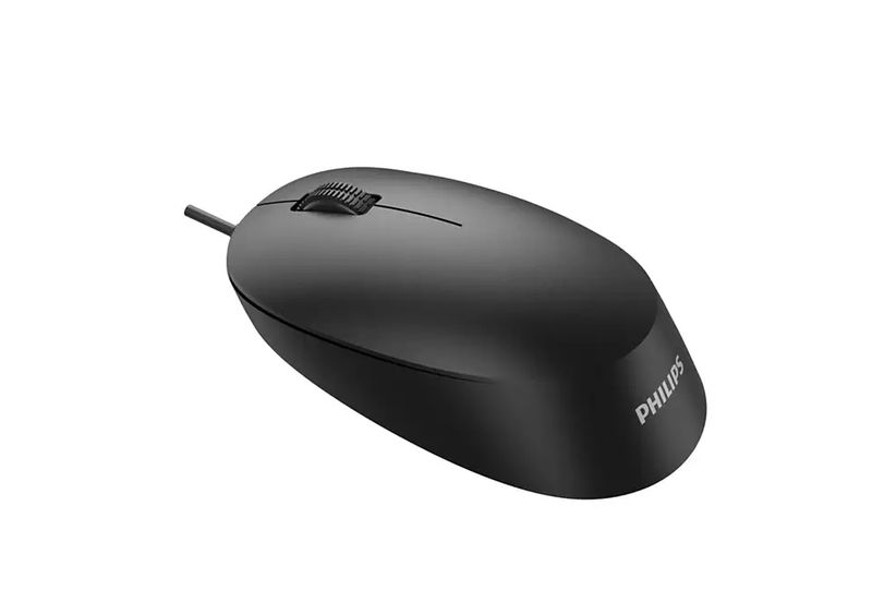 Philips SPK7207B/Kancelárska/Optická/1 600 DPI/Drôtová USB/Čierna