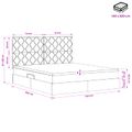 vidaXL Postel s úložným prostorem a matrací Tmavozelená 140 x 200 cm