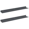 vidaXL Závesná polica 2 ks Antracit 60 x 8,5 x 2,5 cm Oceľ