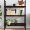 vidaXL Nástenná polica tmavohnedá 100x60x(2-6)cm ošetrený dubový masív