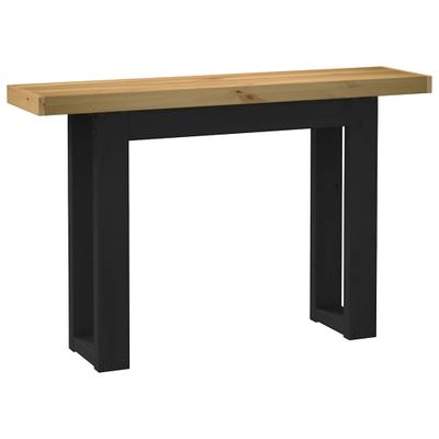 vidaXL Konzolový stolík NOAIN nohy v tvare U, 120x60x40 cm, borovicový