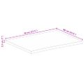 vidaXL Stolová doska 70x60x2,5 cm živý okraj masívny mangovník