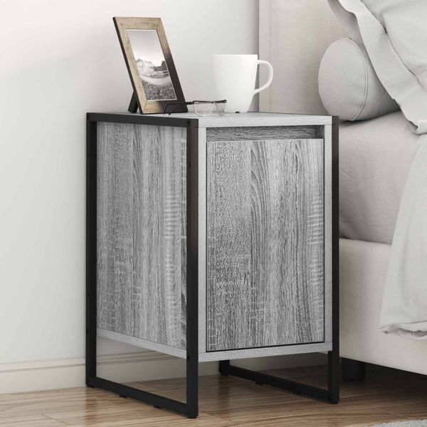 vidaXL Nočný stolík 2 pcs Sivý Sonoma 39,5 x 30 x 50 cm