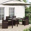 vidaXL Vankúše na sedenie 4 ks Polyester Krémová 47 x 36 x 2 cm