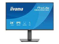 iiyama ProLite XB2496HSC-B1 - LED monitor - 24" (23,8" zobraziteľný) - 1920 x 1080 Full HD (1080p) @ 144 Hz - IPS - 300 cd/m² - 1500:1 - 3 ms - HDMI, USB-C - reproduktory - čierna, matná