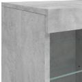vidaXL Komoda s LED svetlami betónovo sivá 163x37x67 cm