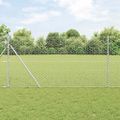 vidaXL Hexagonálny plot 1,4 x 50 m Pozinkovaná oceľ Strieborná