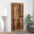 vidaXL Highboard 2 ks Staré drevo 69,5 x 34 x 180 cm Kompozitné drevo