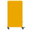 vidaXL Komoda horčicovožltá 68x39x72 cm oceľ
