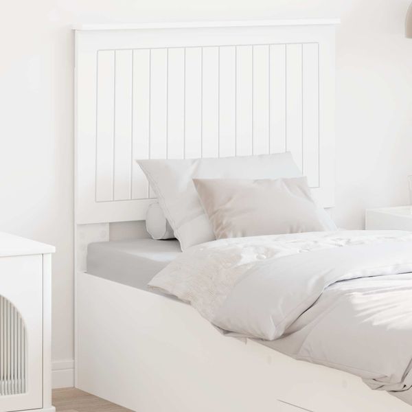 vidaXL Zadné čelo s čelnou doskou Biela 80 cm Kompozitné drevo