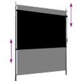 vidaXL Vonkajšia zatemňovacia roleta antracitová 200x270 cm