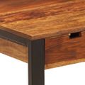 vidaXL Stôl z akáciaového dreva a ocele 110x55x78 cm