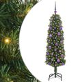 vidaXL Umelý vianočný stromček Zelená 150 cm PVC, oceľ a plast