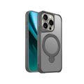 Puzdro Etteri Matt Mag Ring pre iPhone 15 Pro 6,1" sivá