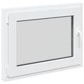 vidaXL Otočné a sklopné okno do suterénu RISOR 80 x 50 cm PVC a sklo