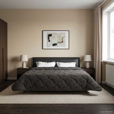 vidaXL Prikrývka na celý rok Šnurovaný Antracit 200 x 220 cm