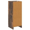 vidaXL Zásuvkový kabinet Dymový dub 33 x 34,5 x 87 cm Kompozitné drevo