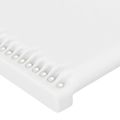vidaXL Čelo postele so záhybmi biely 183x16x118/128 cm umelá koža