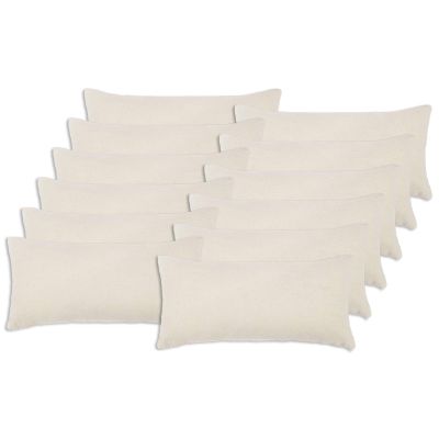 vidaXL Poťah na podložku 12 pcs HEERLEN Krémová 40 x 80 cm Bouclé