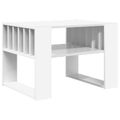 vidaXL Konferenčný stolík Biela 66 x 49,5 x 45 cm Kompozitné drevo