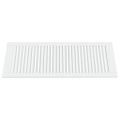 vidaXL Lamelové dvierka na skrinku, biele 99,3x39,4 cm, borovica