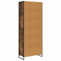 vidaXL Vysoké skrinky Dymová dub 79 x 36 x 200 cm Kompozitné drevo