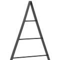 vidaXL Kovový vianočný stromček Čierna 60 cm Oceľ