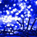 vidaXL Reťaz so zhlukmi LED, 1000 diód, modrá, PVC