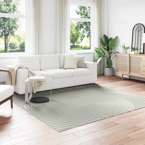 vidaXL Kusové koberce Štvorcový PALMERAS Zelená 240 x 240 cm Polyester