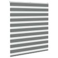 vidaXL Zebra roleta tmavošedá 125x150 cm šírka látky 120,9cm polyester