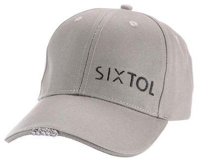 Kšiltovka so svetlom B-CAP 25 lm, nabíjacia, USB, univerzálna veľkosť, sivá SIXTOL