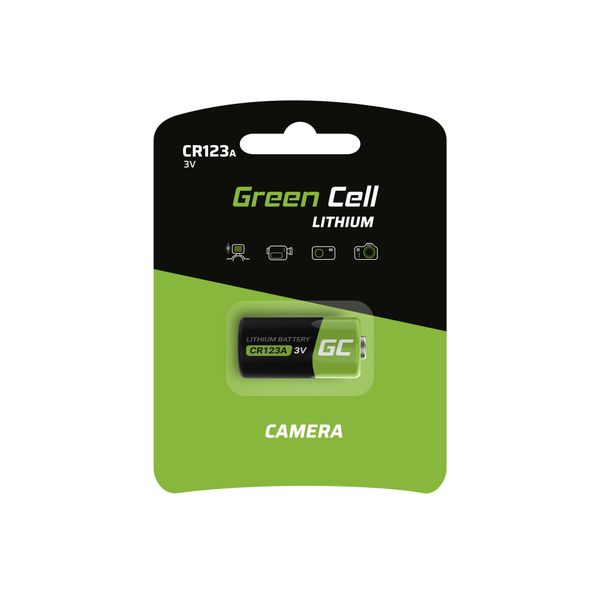 XCR02 Green Cell lítiová batéria CR123A 3V 1400mAh