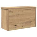 vidaXL Vešiak na stenu Nástenná montáž Remeselný dub 50 x 20 x 30 cm
