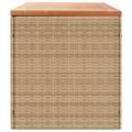 vidaXL Záhradný úložný box, béžový 220x50x54 cm, polyratan a akácia