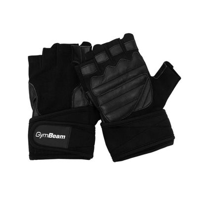 Fitness rukavice Pro WristWraps Black - GymBeam, veľkosť S