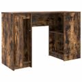 vidaXL Stôl dymový dub 120x42x76 cm kompozitné drevo
