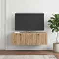 vidaXL Nástenná TV skrinka 98 x 41 x 30 cm Dub artisan