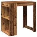 vidaXL Barový stôl staré drevo 102x70x103,5 cm kompozitné drevo