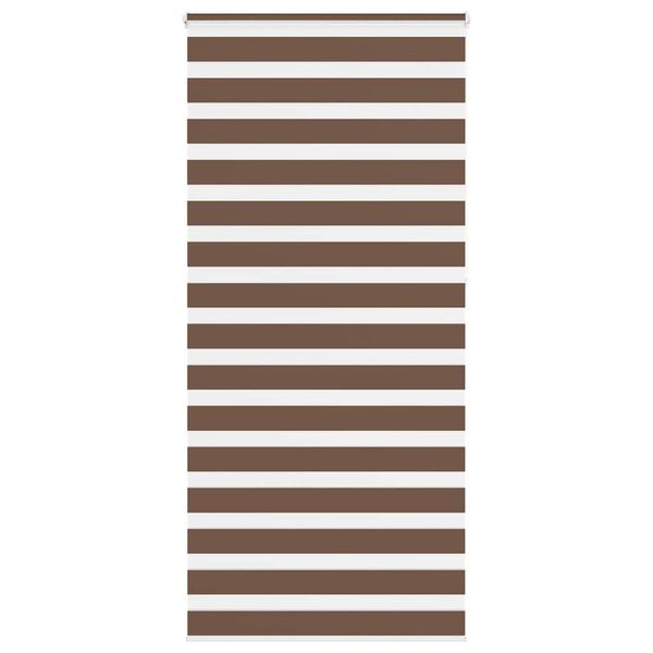 vidaXL Zebra roleta hnedá 105x230 cm šírka látky 100,9 cm polyester