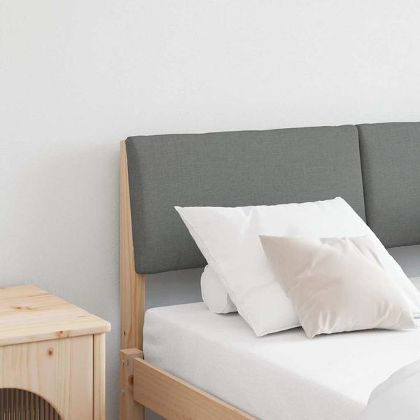 vidaXL Čalúnené čelo postele Tmavo šedá 120 cm