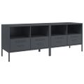 vidaXL TV skrinky 2 ks antracitové 68x39x50,5 cm oceľ